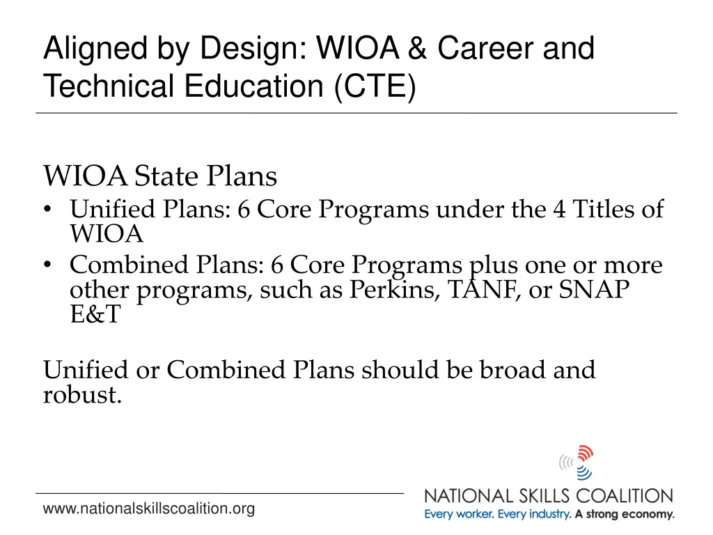 aligned by design wioa career and technical 2