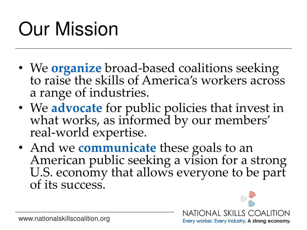 our mission