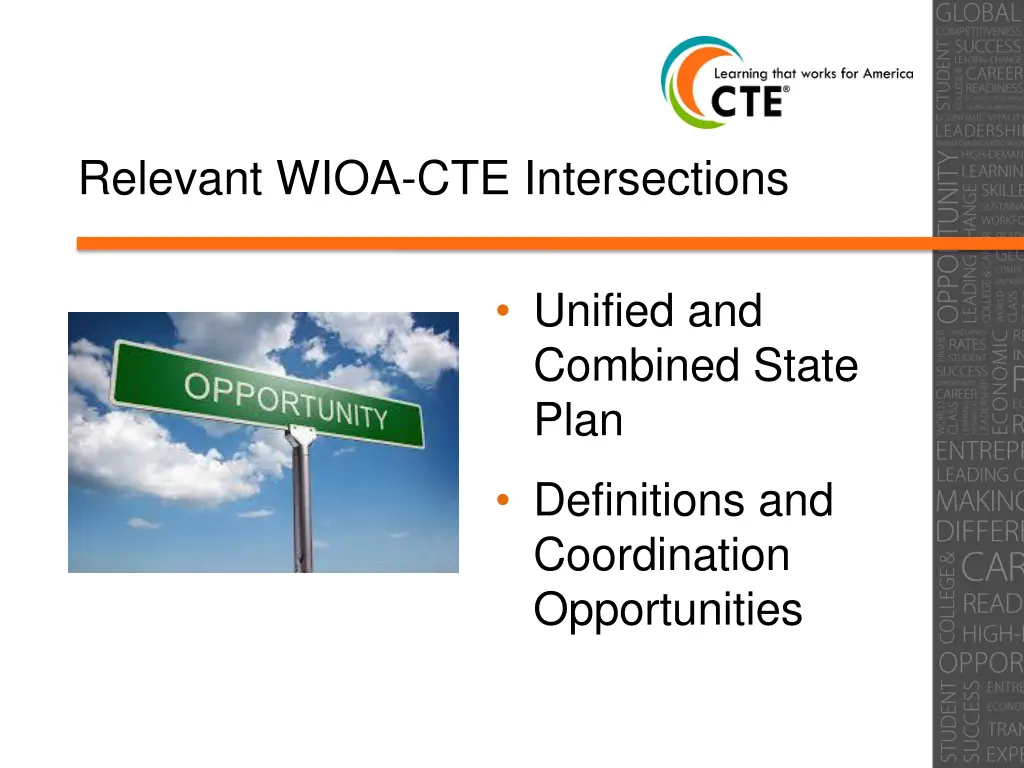relevant wioa cte intersections