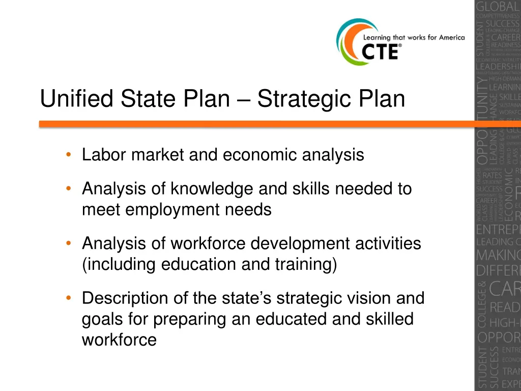 unified state plan strategic plan