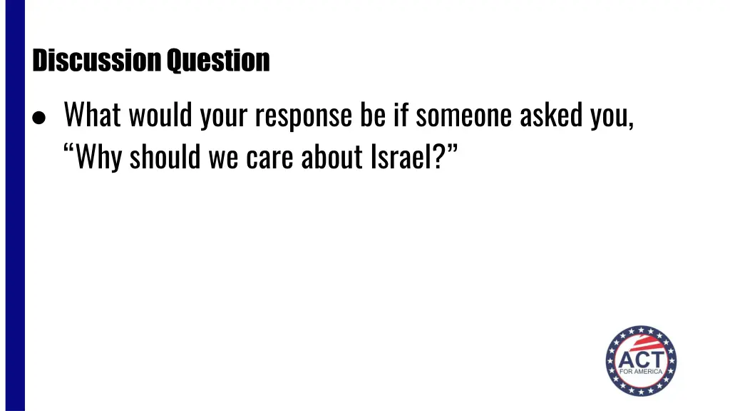 discussion question what would your response