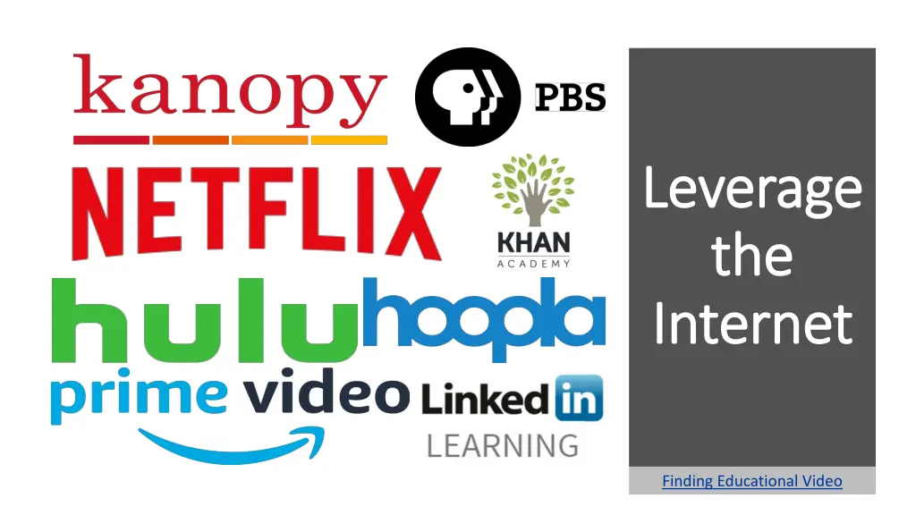 leverage leverage the the internet internet
