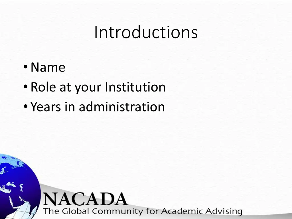 introductions
