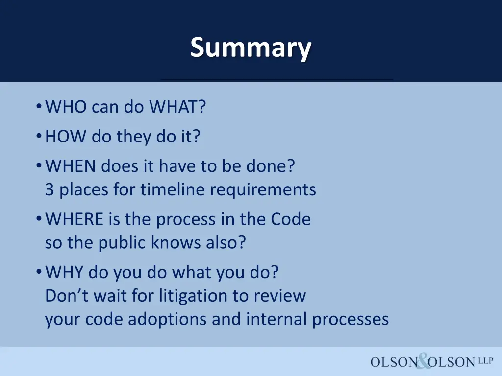 summary