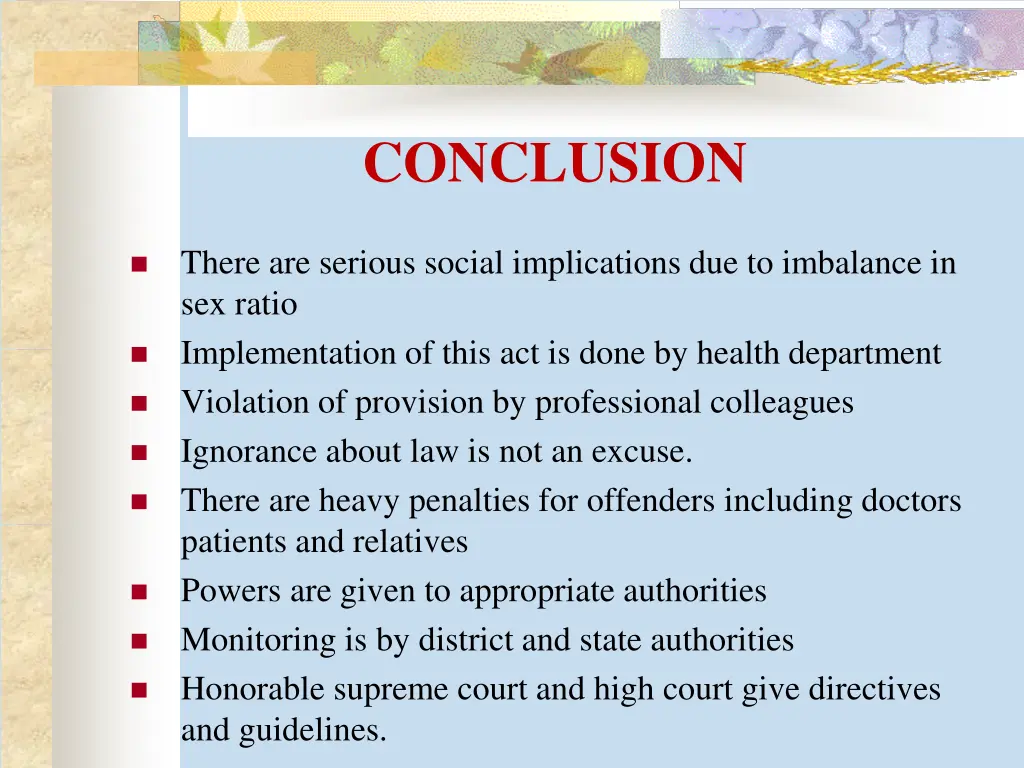 conclusion