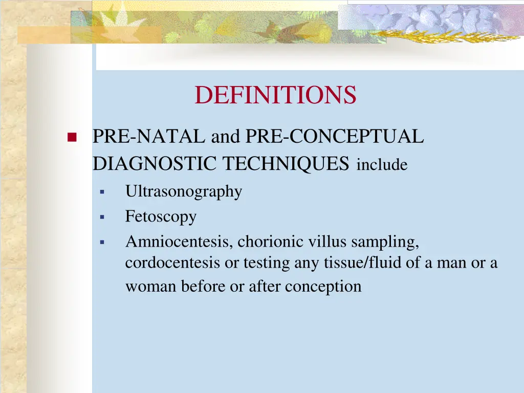 definitions