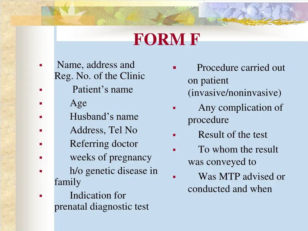 form f