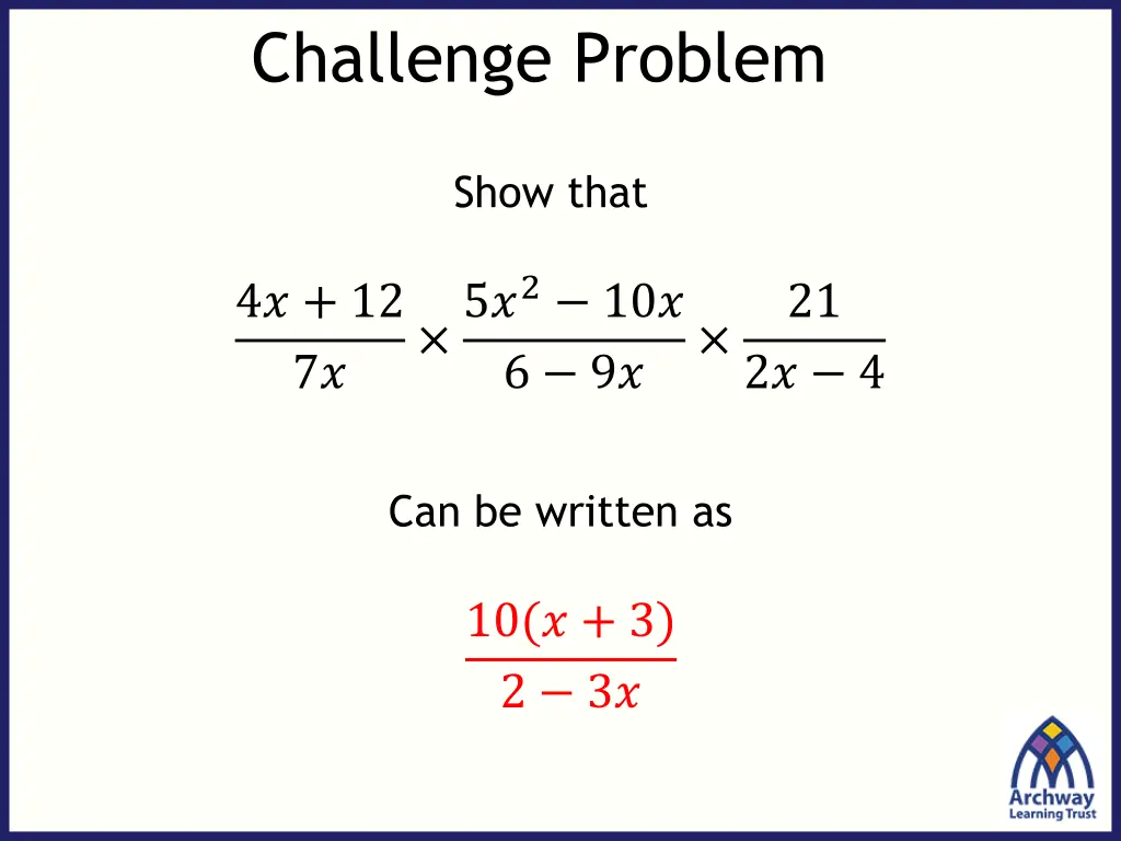 challenge problem
