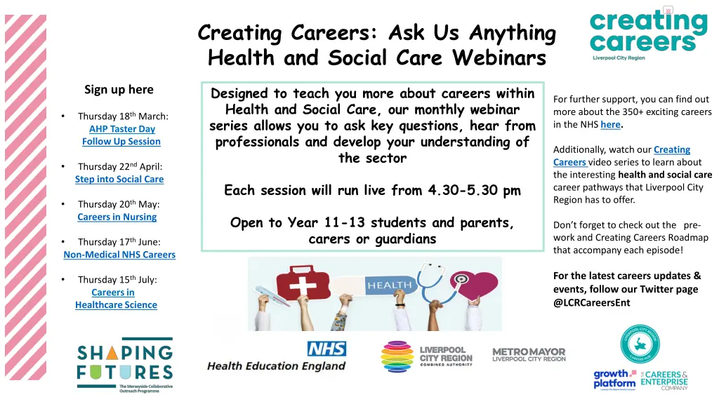 creating careers ask us anything health
