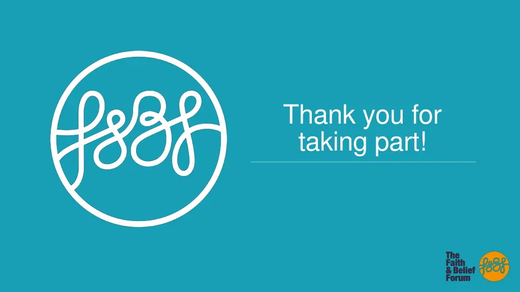 thank you for taking part