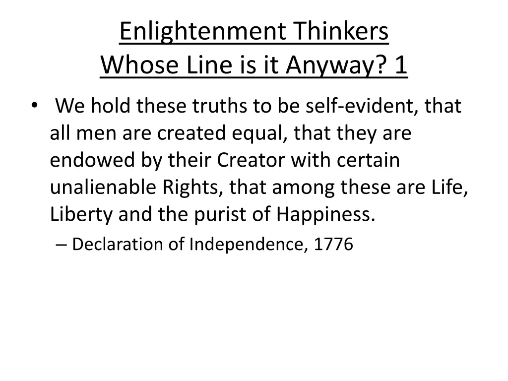 enlightenment thinkers whose line is it anyway 1