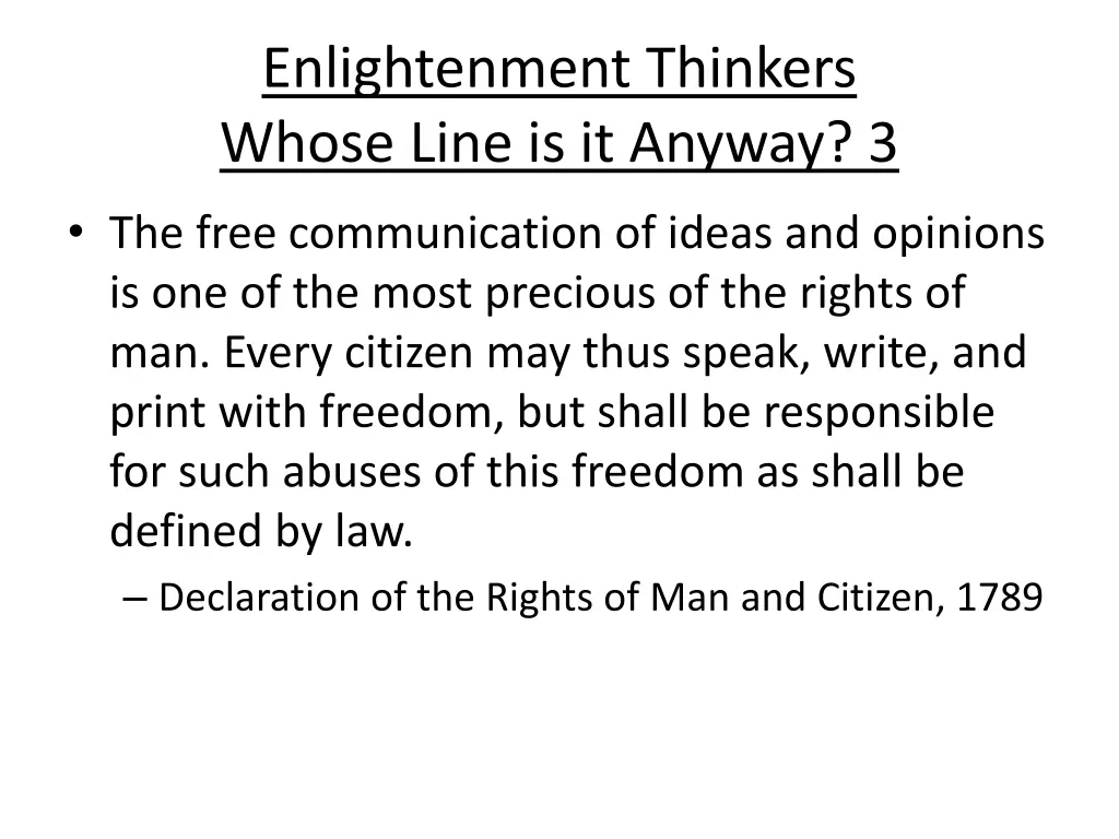 enlightenment thinkers whose line is it anyway 3