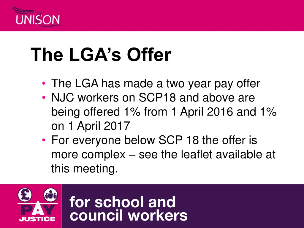 the lga s offer