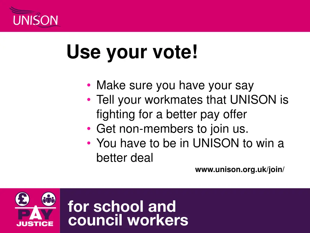 use your vote