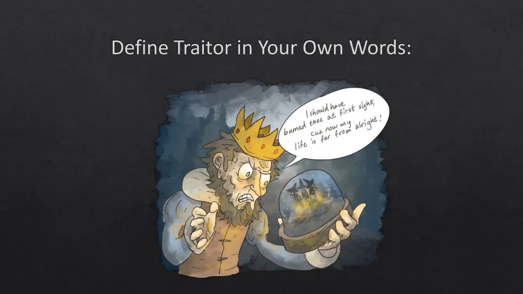 define traitor in your own words