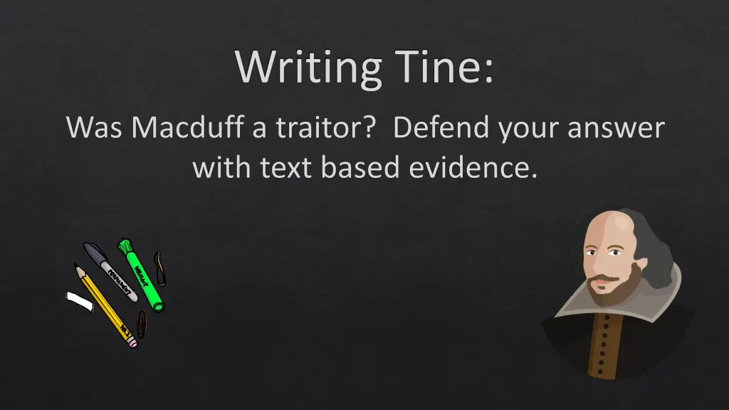 writing tine