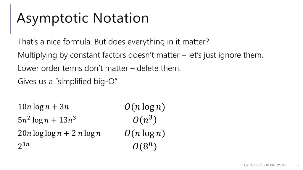 asymptotic notation