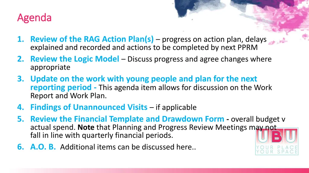 agenda agenda