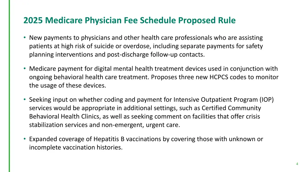 2025 medicare physician fee schedule proposed rule 3