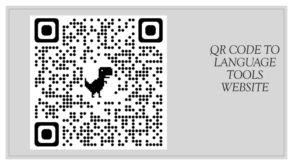 qr code to language tools website