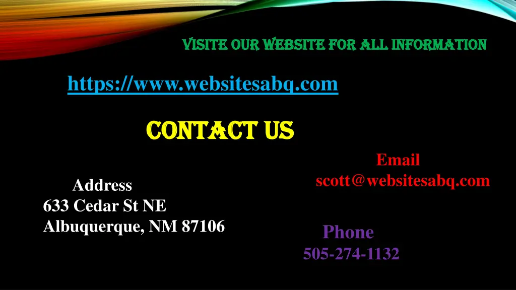 visite visite our website for all information