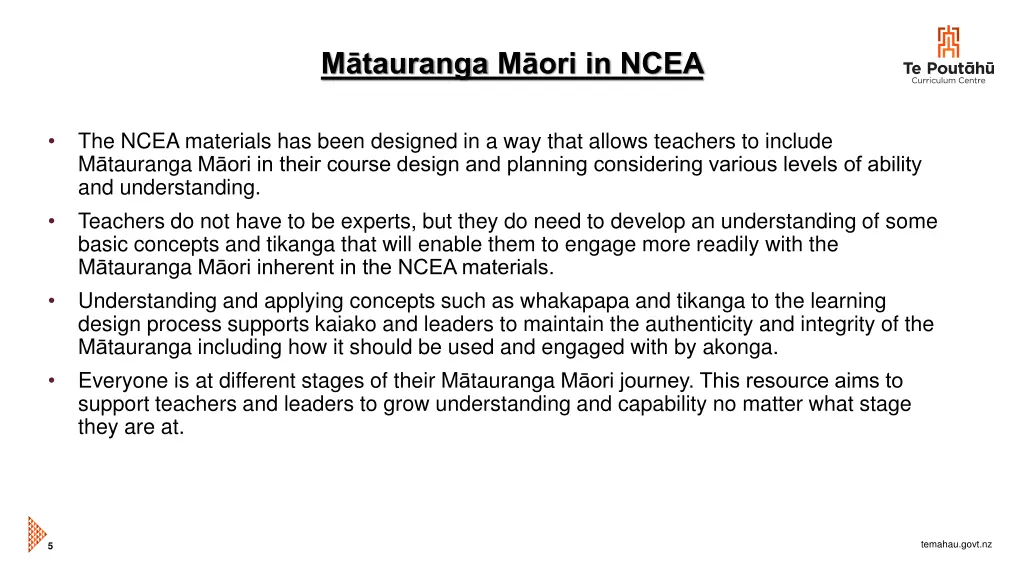 m tauranga m ori in ncea 1