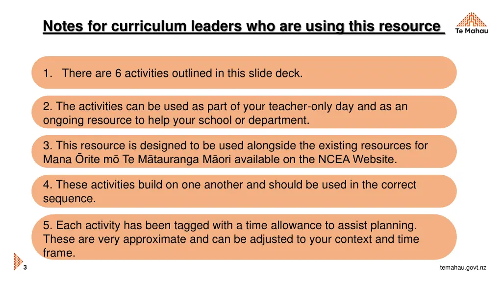 notes for curriculum leaders who are using this