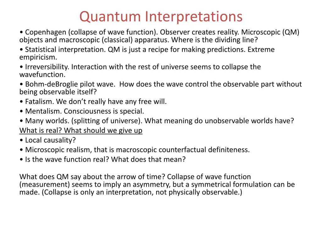 quantum interpretations copenhagen collapse