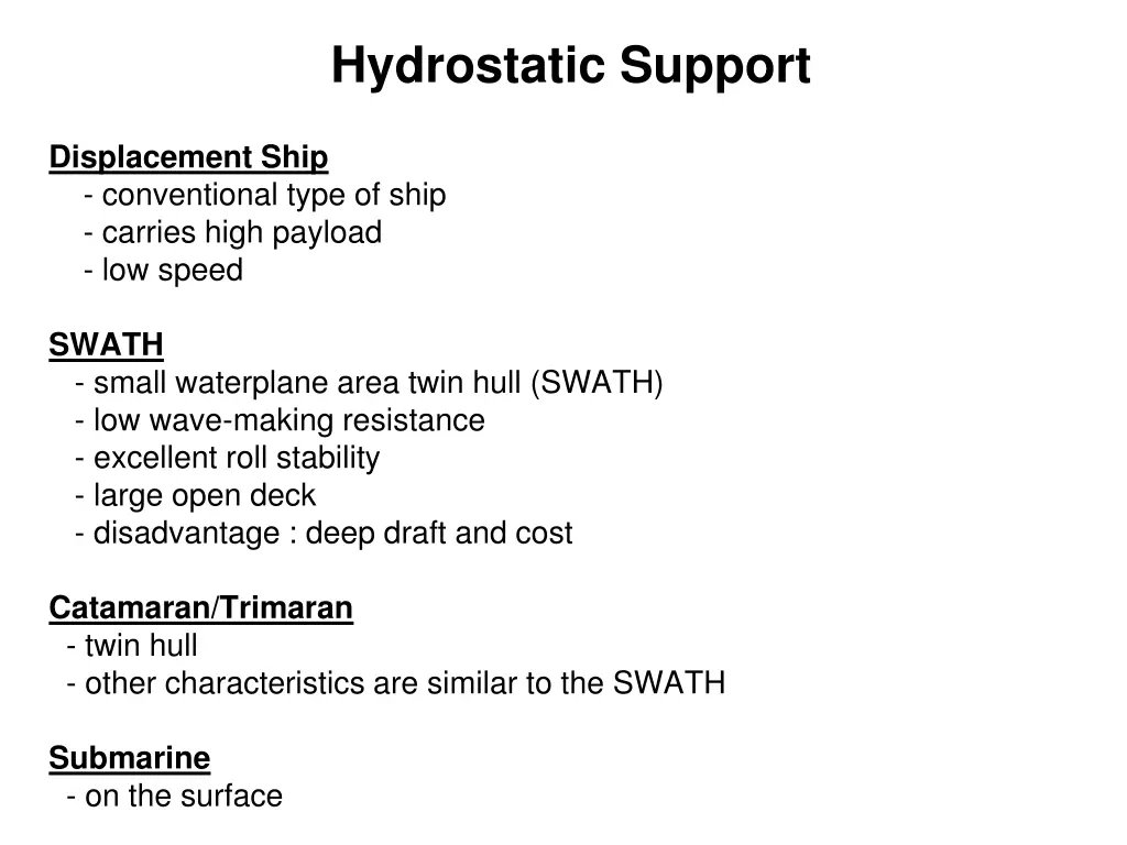 hydrostatic support 3
