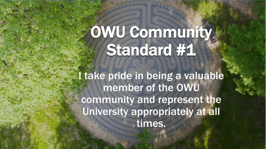 owu community owu community standard 1 standard 1