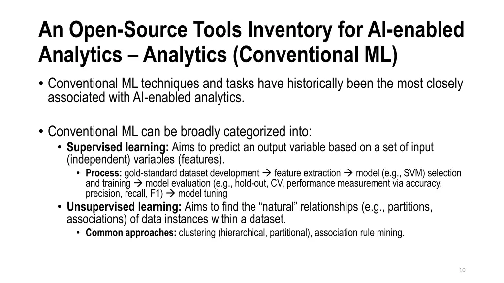an open source tools inventory for ai enabled 4