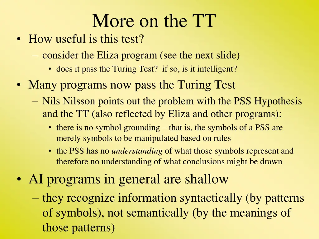 more on the tt