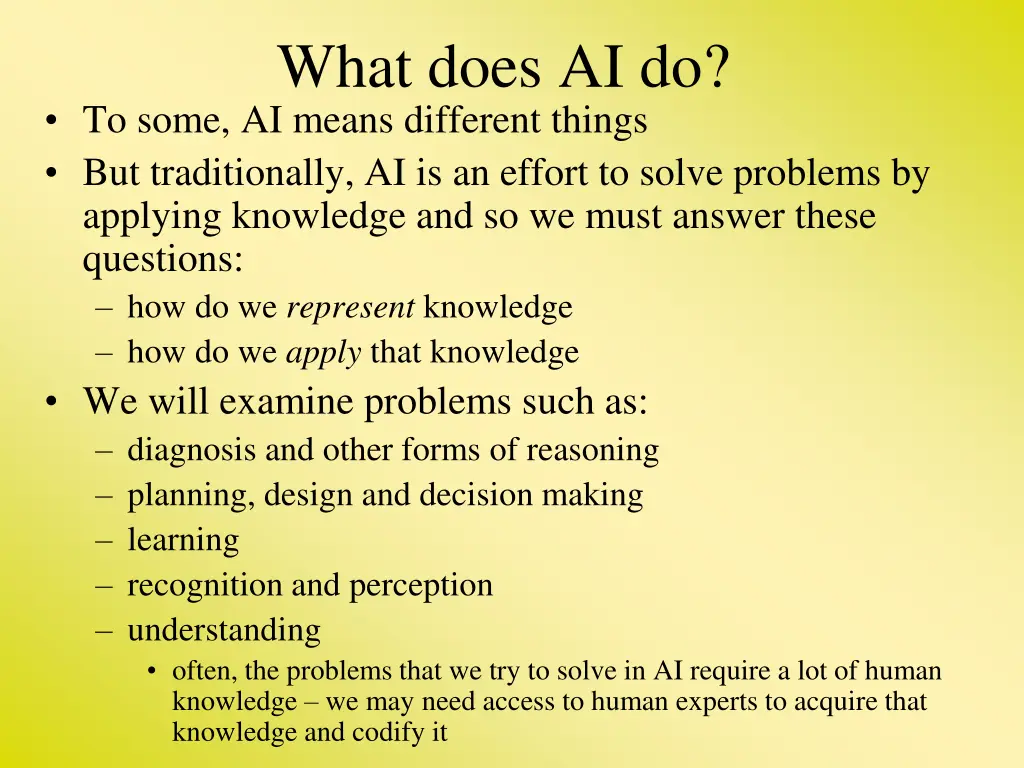 what does ai do