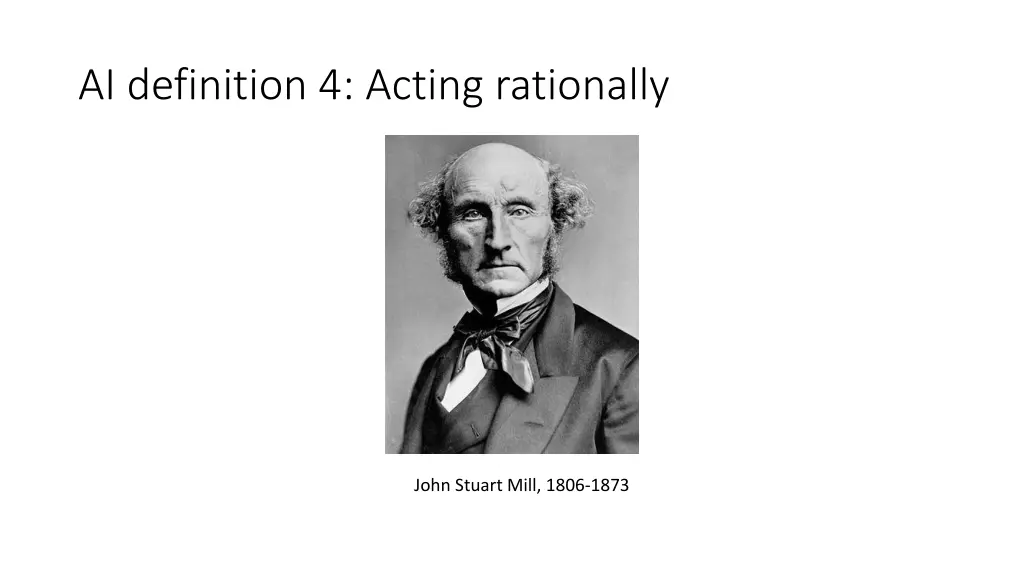 ai definition 4 acting rationally