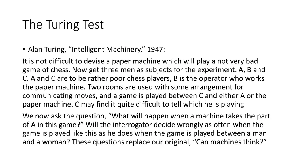 the turing test