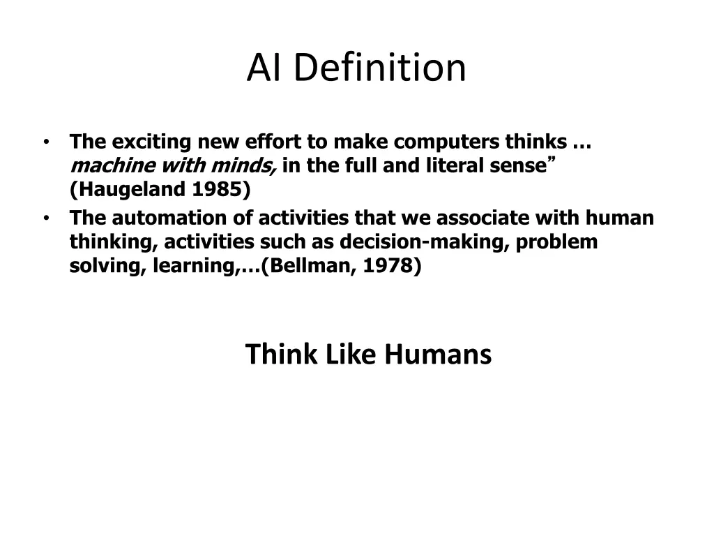 ai definition