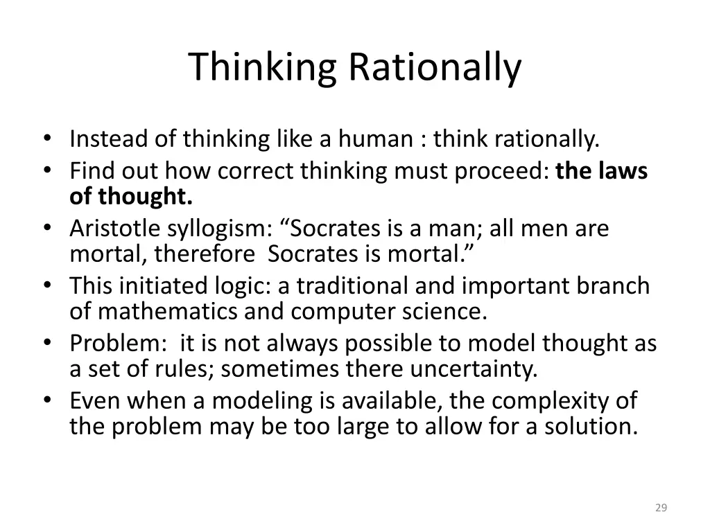 thinking rationally
