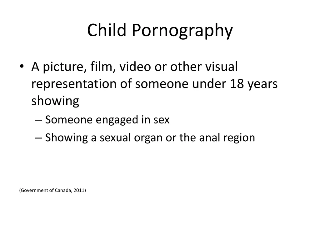 child pornography