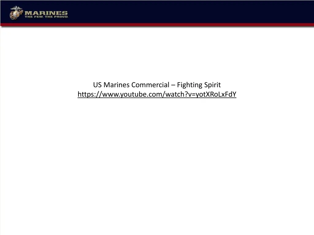 us marines commercial fighting spirit https