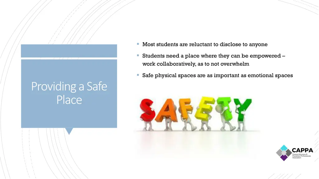 most students are reluctant to disclose to anyone