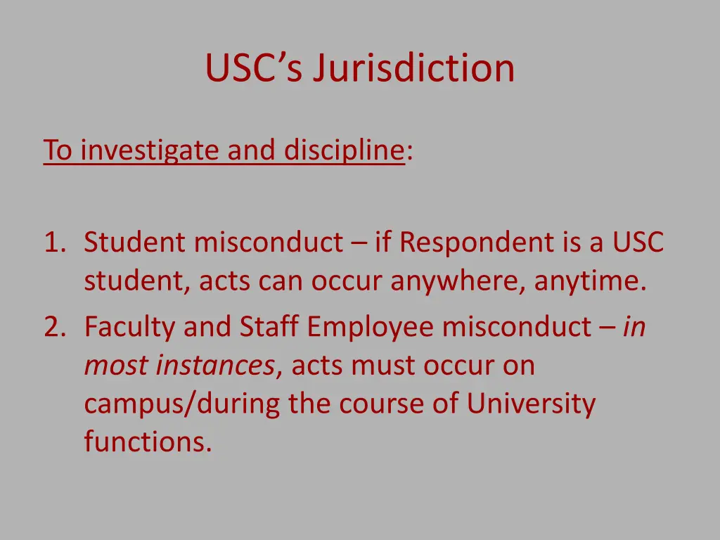usc s jurisdiction