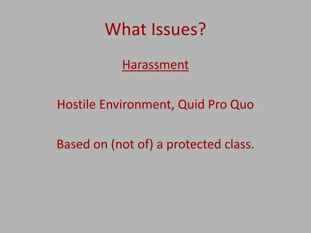 what issues 1