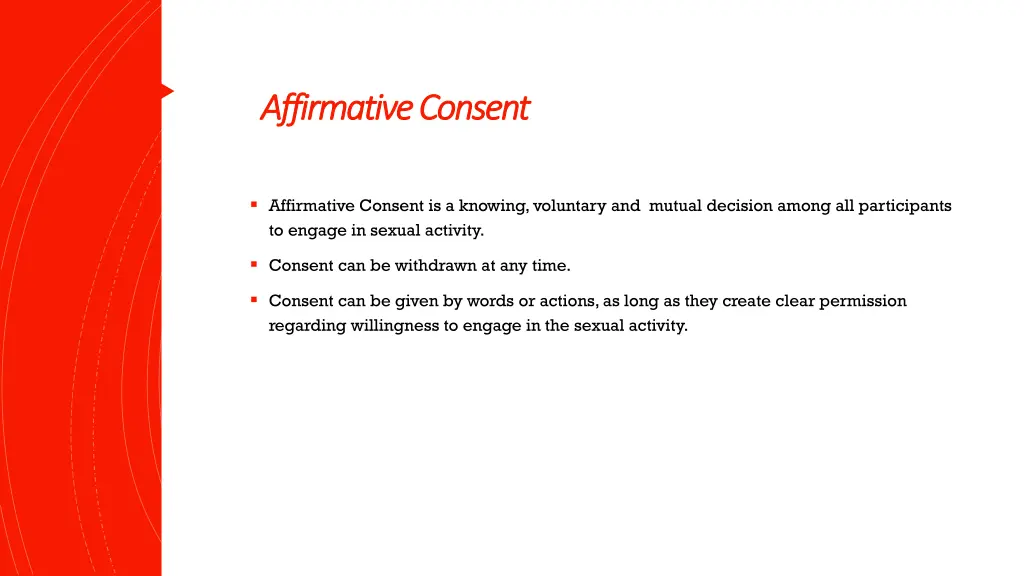 affirmative consent affirmative consent