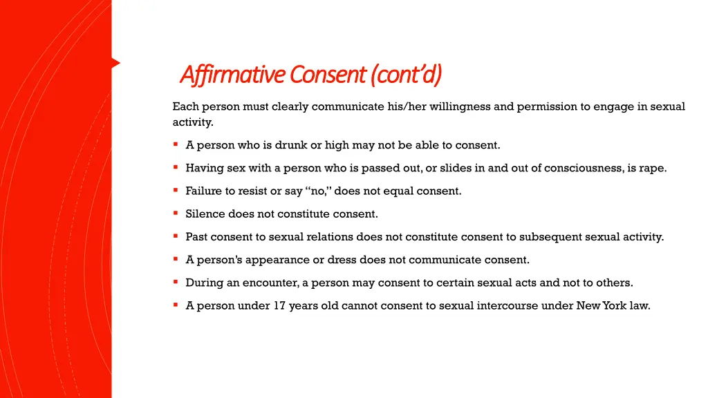 affirmative consent cont d affirmative consent