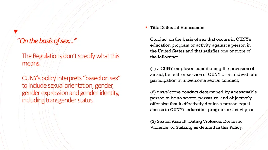 title ix sexual harassment