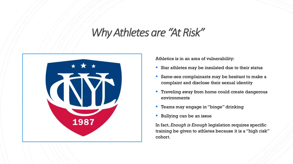 why athletes are at risk why athletes are at risk
