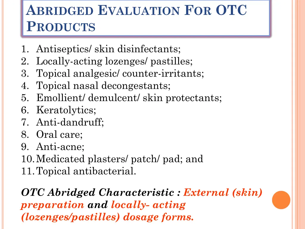a bridged e valuation f or otc p roducts