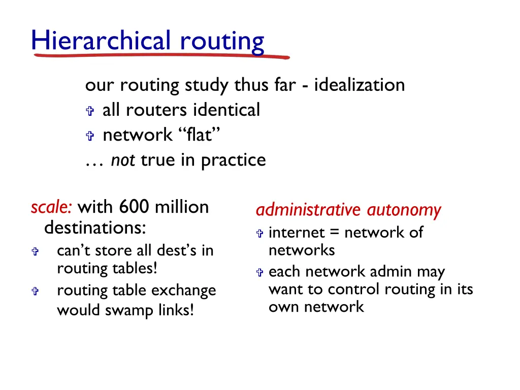 hierarchical routing