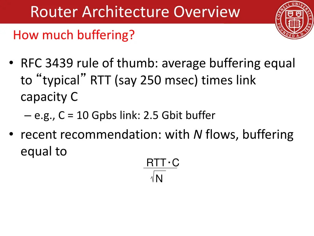 router architecture overview 8