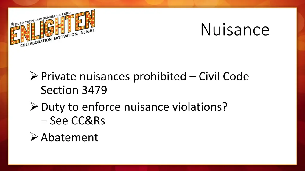 nuisance